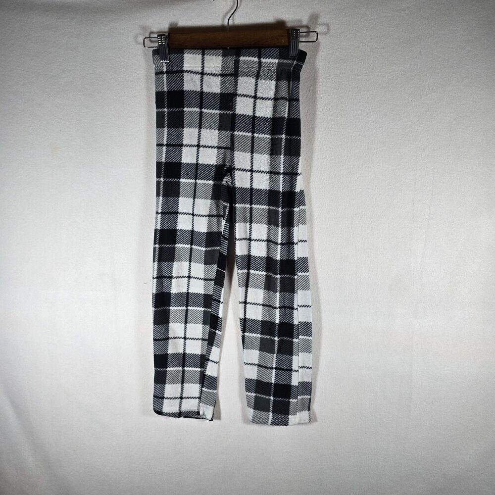 Small Girls Pajama Pants, Black And White, Grey